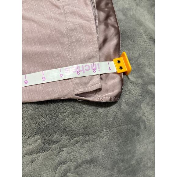 Anthro Pure Good V Neck 3/4 Length Sleeve Tunic Top Purple Lavender SZ Large - Picture 7 of 8